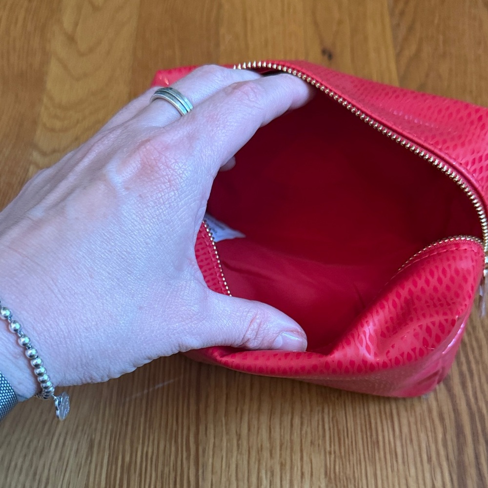 Christian Louboutin Red Cosmetic Pouch - Picture 4 of 5